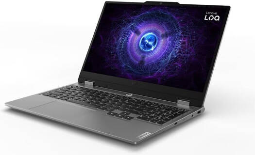 Lenovo LOQ 15IRX9 Gaming Laptop, 15.6" FHD sRGB, 144Hz IPS Display, Intel Core i7-13650HX, 16GB RAM, 512GB SSD, NVIDIA GeForce RTX 3050 6GB GDDR6, Backlit ENG-ARB K/B, No OS, Luna Grey - thumbnail