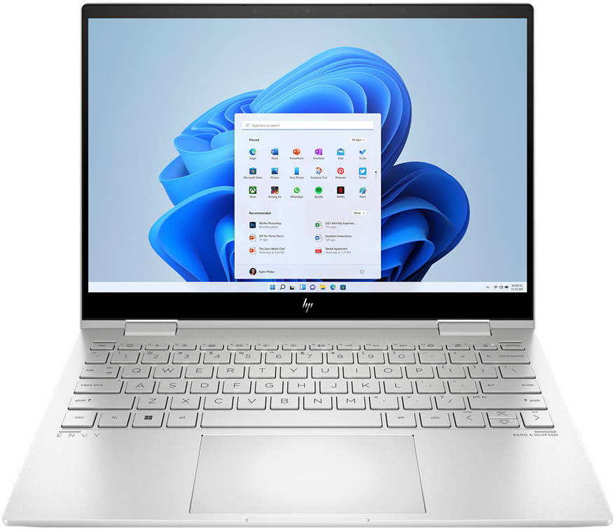 HP Envy x360 13-BF0013 2-IN-1 Core™ i7-1250U 512GB SSD 8GB 13.3" WUXGA (1920x1200) TOUCHSCREEN WIN11 NATURAL SILVER Backlit Keyboard. - thumbnail