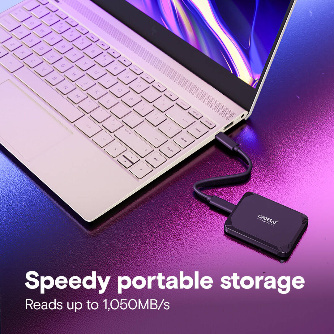 Crucial X9 1TB Portable SSD (EXTERNAL) BLACK - thumbnail