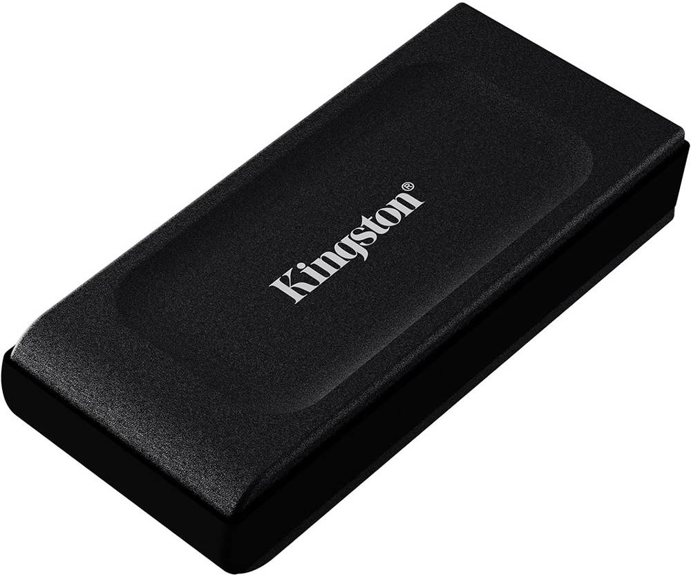 Kingston XS1000 External SSD, 1TB Capacity, 1050MB/s Read, 1000MB/s Write, USB-C to USB-A Cable, USB 3.2 Gen 2, Black