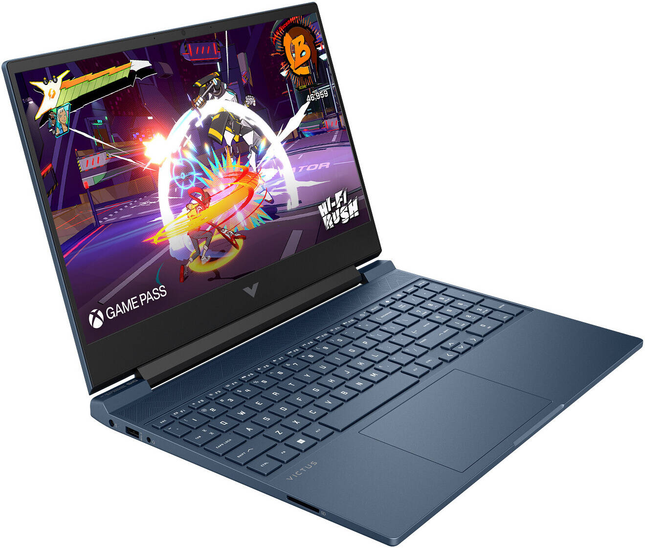 HP VICTUS Lap 15-fb3024ne AMD Ryzen™ 7 7445H 16GB 512GB SSD FreeDos NVIDIA® GeForce RTX 3050 6GB DED 15.6"FHD NON TOUCH BACKLIT ENGLISH /ARABIC KB-BLUE A/E - thumbnail