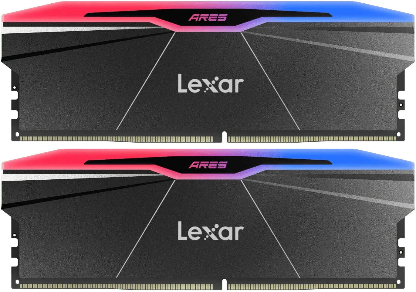 Lexar Ares 2nd Gen 32GB DDR5 6000 (2x16GB KIT) CL30 DIMM, 1.35V, heatsink, RGB, Black