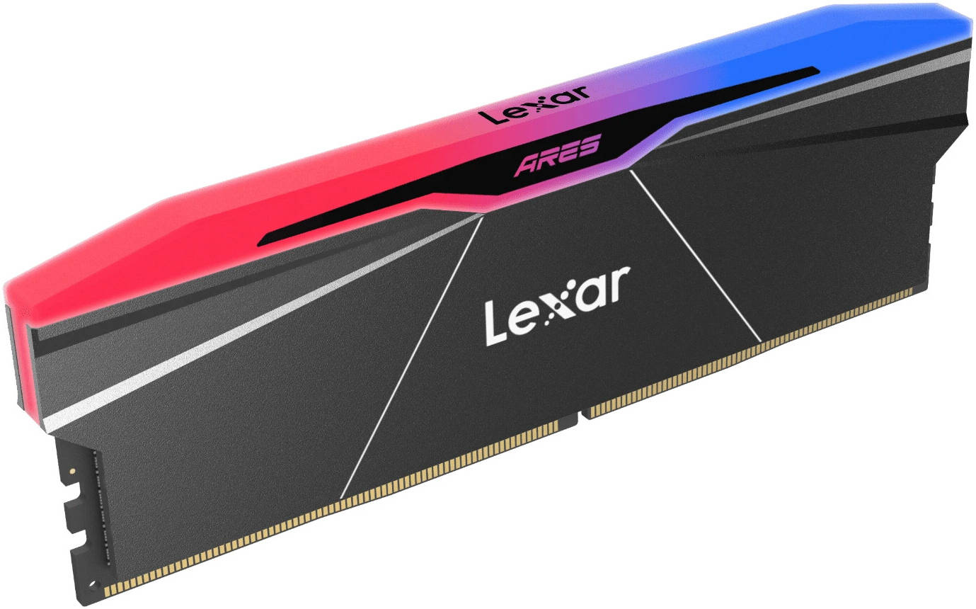 Lexar Ares 2nd Gen 32GB DDR5 6000 (2x16GB KIT) CL30 DIMM, 1.35V, heatsink, RGB, Black - thumbnail