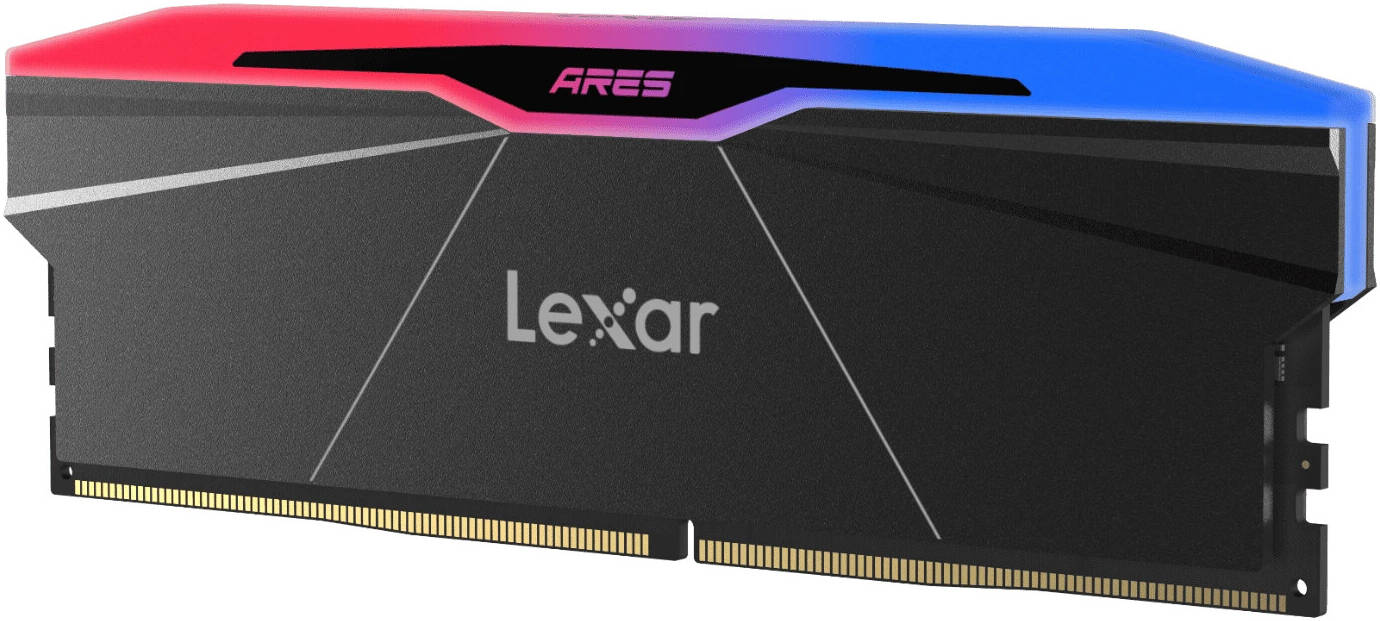 Lexar Ares 2nd Gen 32GB DDR5 6000 (2x16GB KIT) CL30 DIMM, 1.35V, heatsink, RGB, Black - thumbnail