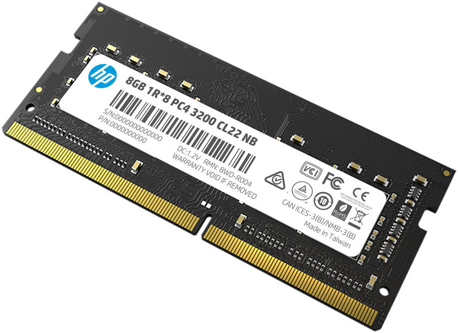 HP 8GB S1 DDR4 3200MHZ SO DIMM LAPTOP MEMORY - thumbnail