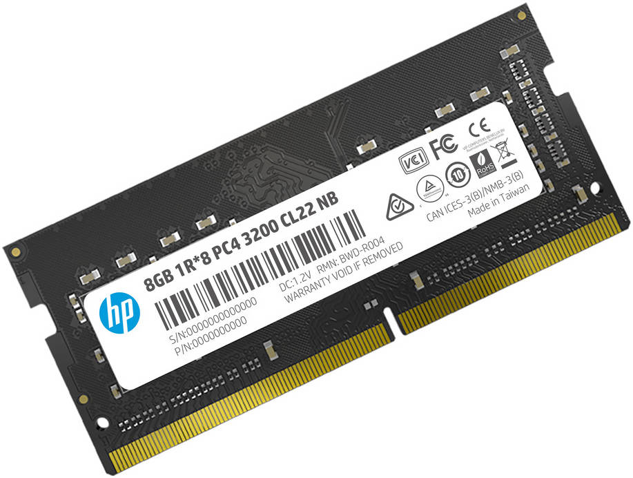HP 8GB S1 DDR4 3200MHZ SO DIMM LAPTOP MEMORY - thumbnail