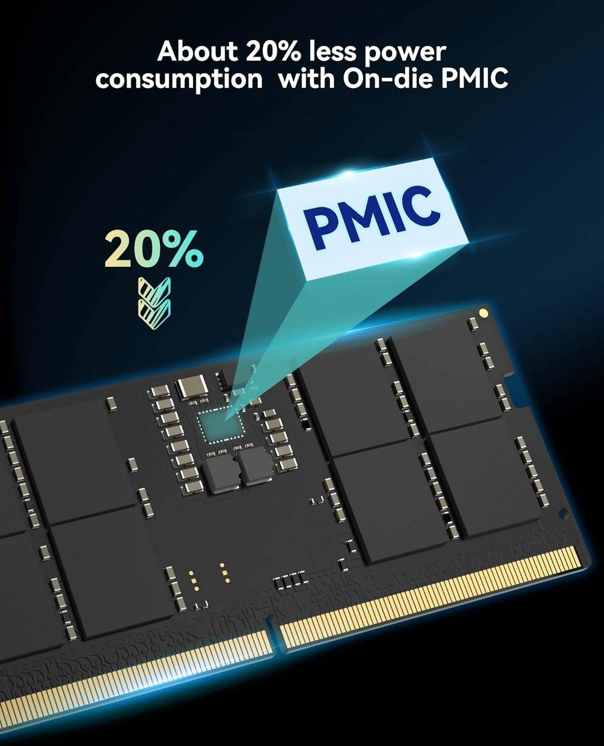 RAM HP X1 32GB DDR5 (1x32GB) Laptop Ram 4800 MHz SODIMM CL40 Non-ECC Laptop Memory - 6H311AA#ABB - thumbnail