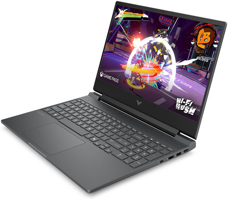 HP Gaming Laptop Victus 15-fa2031ne i7-14650HX 16GB/512GSSD/RTX4050-6GB/15.6"FHD/144Hz/DOS/ MICA-SILVER/ARB