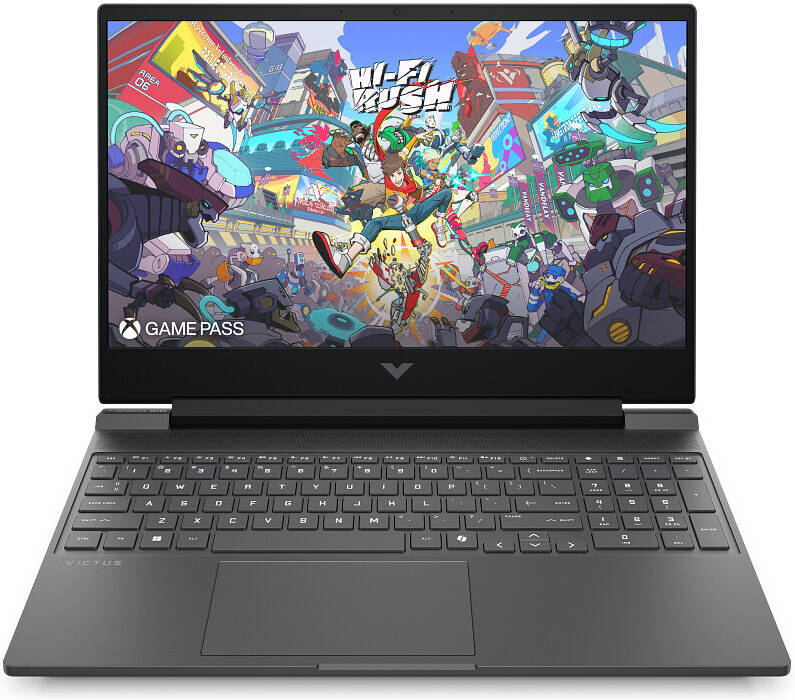 HP Gaming Laptop Victus 15-fa2024nia i7-14650HX 16GB/512GSSD/RTX4050-6GB/15.6"FHD/144Hz/DOS/ MICA-SILVER/ENG