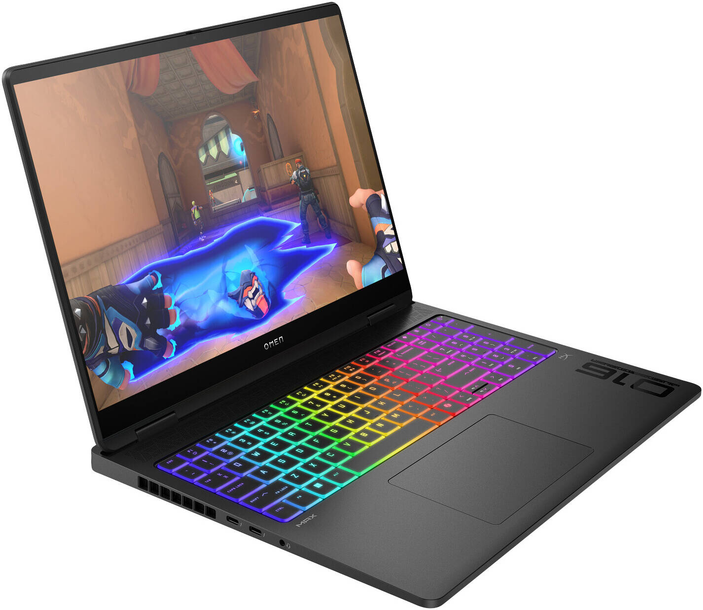 HP OMEN MAX 16-AH0097 GAMING Core™ Ultra 9 275HX 1TB SSD 32GB 16" (2560x1600) 240Hz WIN11 NVIDIA® RTX 5080 16384MB SHADOW BLACK Backlit Keyboard - thumbnail