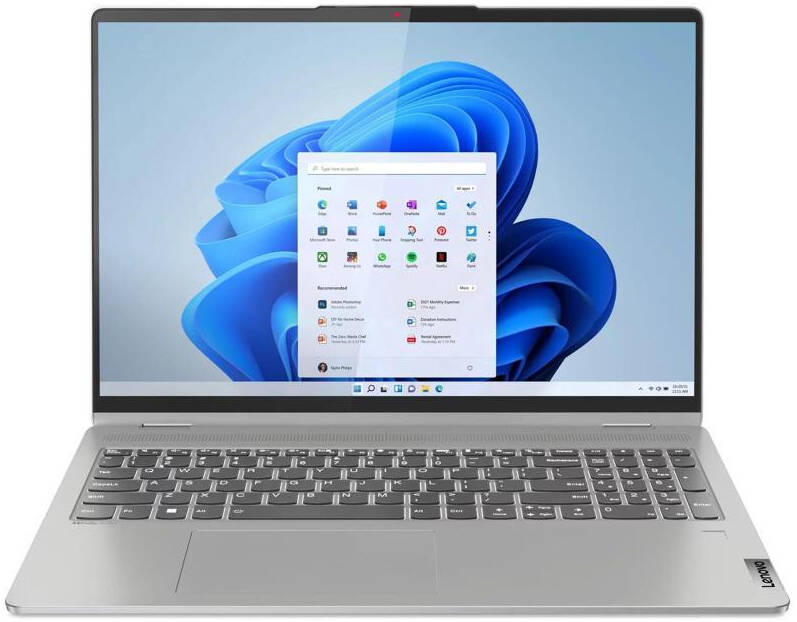 Lenovo FLEX 5 16IAU7 2-IN-1 Core™ i7-1255U 512GB SSD 8GB 16" (1920x1200) TOUCHSCREEN WIN11 CLOUD GREY Backlit Keyboard FP Reader - thumbnail