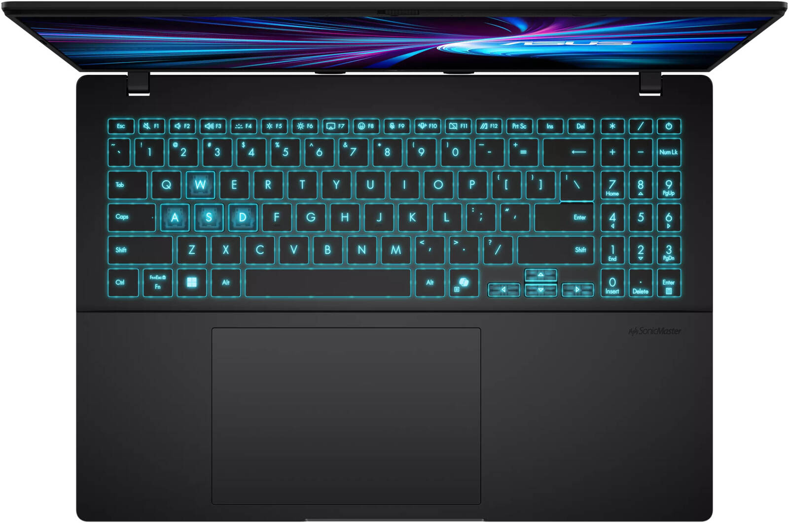 Asus Gaming Laptop V16 V3607VH-RP010 CORE 7-240H 16GB/1TBSSD /RTX5050-8GB/144Hz/16"WUXGA/DOS /BLACK/ENG - thumbnail