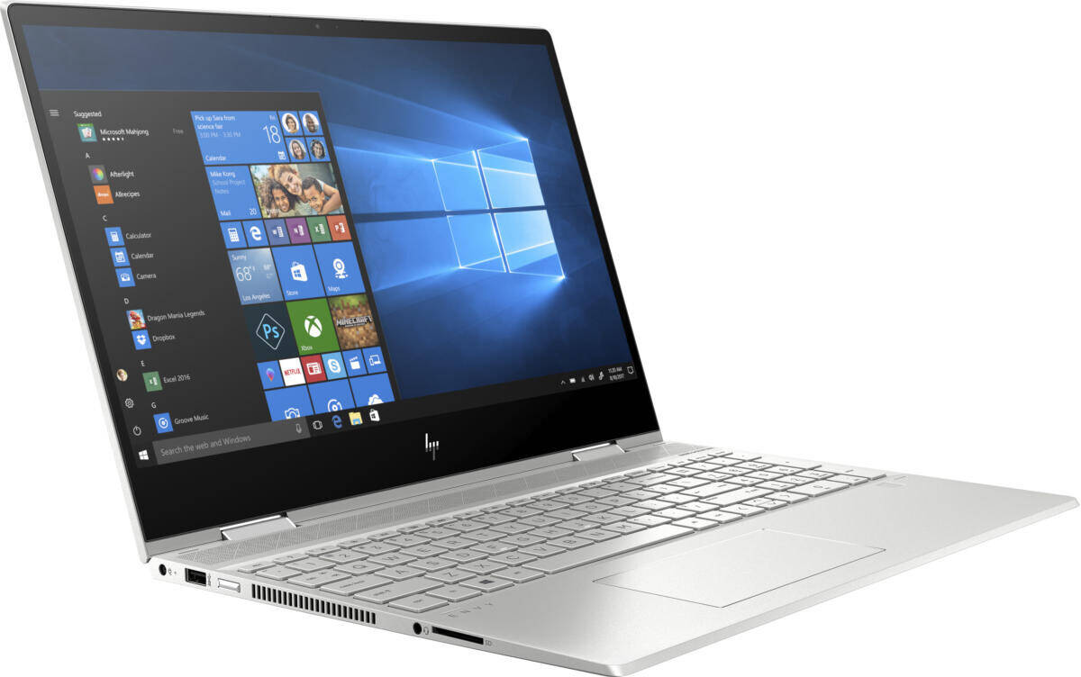 HP ENVY x360 15-DR1066 Core™ i7 10510U 1.8GHz 512GB SSD 16GB 15.6" (1920x1080) TOUCHSCREEN BT WIN10 Webcam NATURAL SILVER Backlit Keyboard
