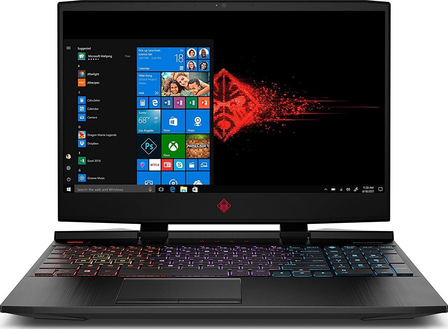 HP OMEN 15-DC1040 GAMING Core™ i7-8750H 2.2GHz 1TB+128GB SSD 16GB 15.6" (1920x1080) BT WIN10 Webcam NVIDIA® RTX 2070 8192MB SHADOW BLACK Backlit Keyboard