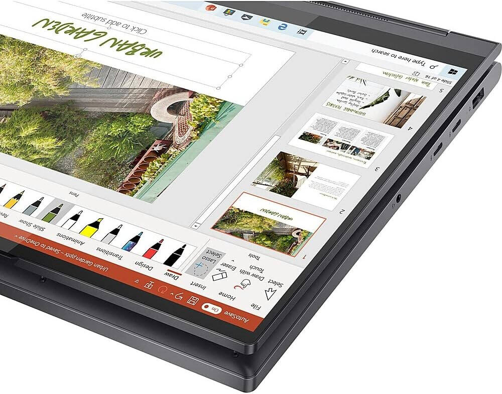 Lenovo YOGA 9 15IMH5 2-IN-1 Core™ i7-10750H 2.6GHz 512GB SSD 12GB 15.6" HDR 400 (1920x1080) TOUCHSCREEN BT WIN11 Webcam NVIDIA® GTX 1650Ti 4096MB SLATE GRAY Backlit Keyboard Lenovo Active Pen (Garaged) .78" thin, 4.4 lbs. - thumbnail