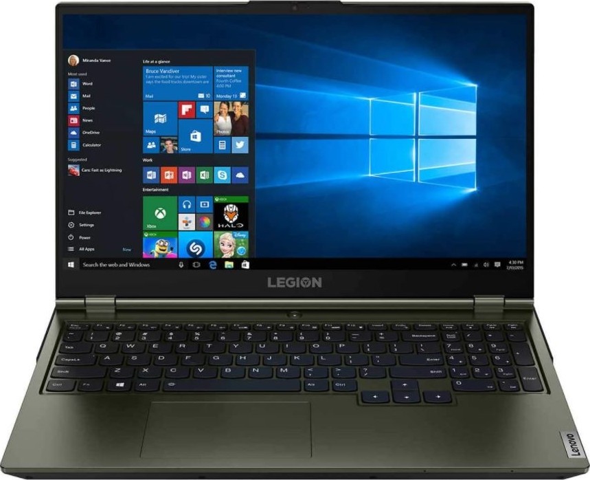 Lenovo LEGION 5 15IMH05H GAMING Core™ i7-10750H 256GB SSD 8GB 15.6" (1920x1080) 144Hz WIN10 NVIDIA® GTX 1660Ti 6144MB DARK MOSS Backlit Keyboard