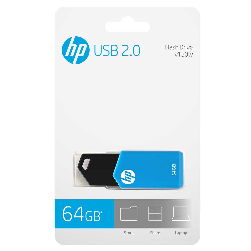 HP 64GB V150W USB2.0 FLASH DRIVE WHITE