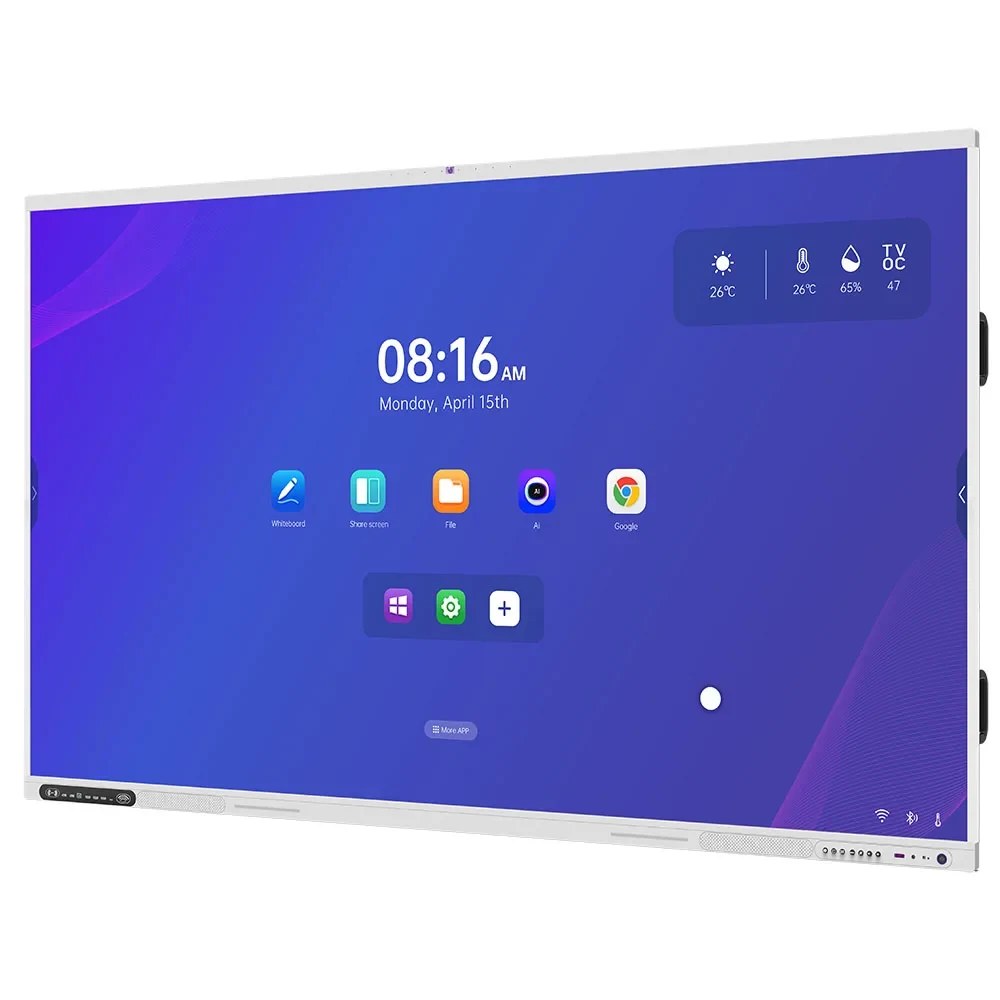 OKVIEW 65inch IFP RK3588 2.4Ghz IR touch BOE panel 32GB+256GB 450nits/ WIFI 48MP cam+MICANDRIOD 13